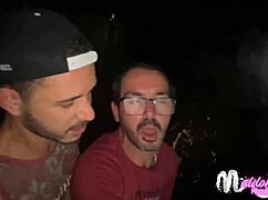 Gay amateurs in dark room box reveal many sex pleasures