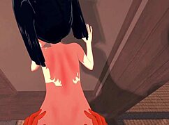 aoi kanazaki sucks and fucks tanjiro in demon slayer hentai!