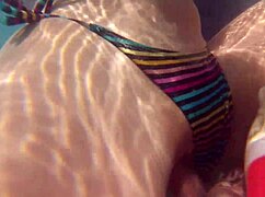 Teen Gabriela Has Sex in the Pool with Her Big Ass