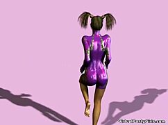 Personal virtual redhead stripper rips clothes intensely