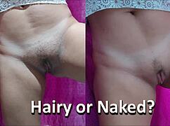 Get Naked Or Stay Hairy, Teen Shows Off Pussy In Public!