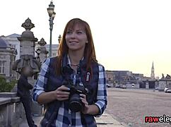 Glamorous Maid Gets Anally Plowed on All Fours in POV, Her Small Tits Bouncing.