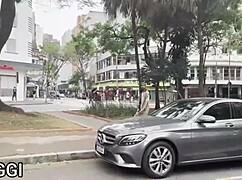 Homeless resident with big cock in intriguing encounter