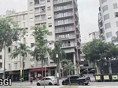 Homeless resident with big cock in intriguing encounter