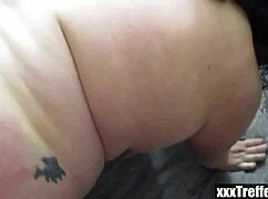 german bbw amateur getting fucked by a young dude at home, so hot! 🔥