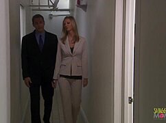 I-I can't believe Haley Paige let me finger her trimmed pussy and fuck her in cowgirl on the desk.