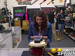 Kitty Catherine from Pawnee in hot office action with big cock