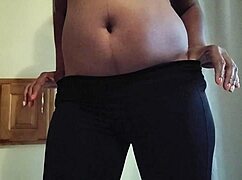 Tight ebony ass fucked in slow motion