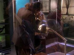 Petite cheating wife Aiden Starr lures neighbor into steamy cowgirl and sensual cunilingus session.