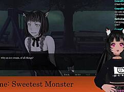 I'm lewdneko, playin sweetest monster part 2 in hentai style