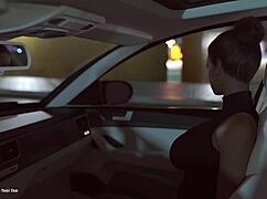 busty milf gives pleasure in 3d cartoon pov