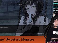 I'm lewdneko, playin sweetest monster part 2 in hentai style