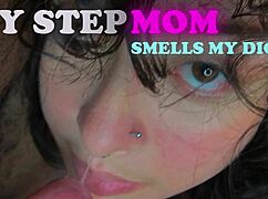My stepmom likes smelling my dick