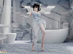 Zhenhai's Nude Dance In 3D Hentai Style