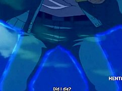 Perverted Ghost Gropes and Blows Teen in Hentai