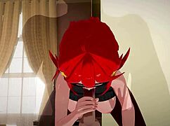 Sex With Itsuki Nakano: Redhead Hentai Gets Wild Blowjob and Cumshot Action