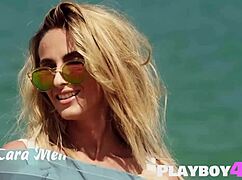 Want to see cara mell undress on the beach?