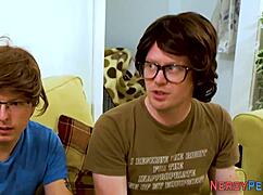 Leeds Geek Gets Cock Gobbled by Inked Brit in Reality Trick