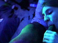 sexy skinny brunette sucks and fucks a big black cock bbc then swallows cumshot