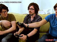 Leeds Geek Gets Cock Gobbled by Inked Brit in Reality Trick