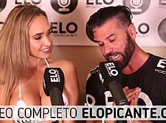 Elo Podcast Spanks Briana Moon in Spicy Room