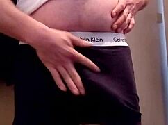 British guy came home drunk and horny, ready for some voyeur action