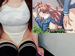 Only guy in girls' school fucks big tits in hentai 😏 ep 1