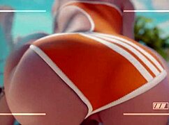 Overwatch Tracer Rides Vehicle At The Beach