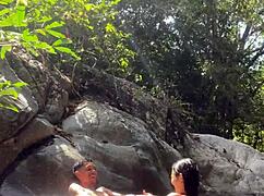 Intense Fucking Latina Teen In Colombian River.