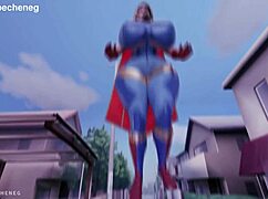 Supergirl saving you from No Nut November with wild anal creampie?