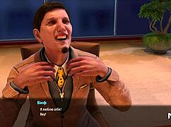 Anime girl begs for spanking in 3D fashion business game.