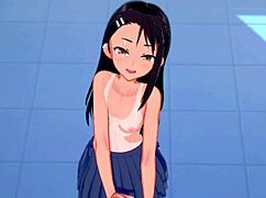 Nagatoro jerks you off and gives a blowjob after school