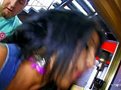 Hot Brunette Photographer Gets Pussy Eaten by Big Cock Model