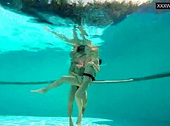 group sex underwater featuring eva sasalka