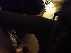 girlfriend sucking my dick and deep throating