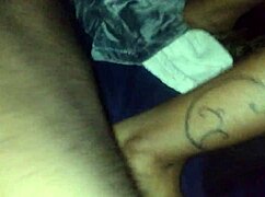 amateur ebony couple bent over for wet doggystyle fucking and creampie