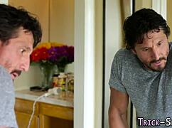 Masseuse rides for facial