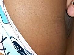 alice's wet pussy makes my dick hard when i call her for a movie!