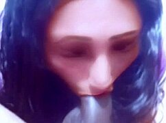 Deep throat blowjob tease