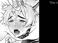 Intense moaning during bisexual masturbation with lube leading to cum and orgasm