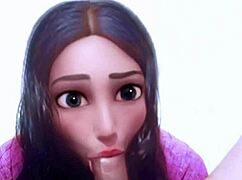 Deep throat blowjob tease