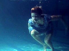 Big Bouncing Tits Sway Underwater in the Pool During a Steamy Teen Shower Scene