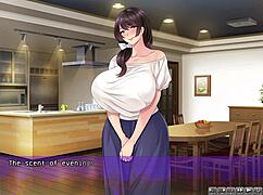 Japanese housewife hides secret video in NTR hentai game part 2