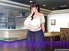 Japanese housewife hides secret video in NTR hentai game part 2