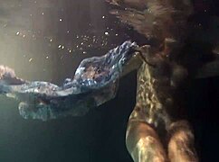 Big Bouncing Tits Sway Underwater in the Pool During a Steamy Teen Shower Scene