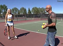 Horny Muscular Hunk Blasts Her With Big Messy Load