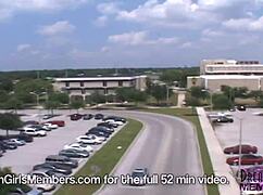 Big tit addison flashes naked shaved body on university campus