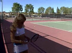 Horny Muscular Hunk Blasts Her With Big Messy Load