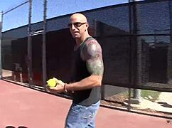 Horny Muscular Hunk Blasts Her With Big Messy Load