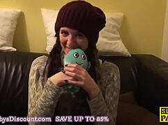 english sub slut gets footfucked and dominated 😈